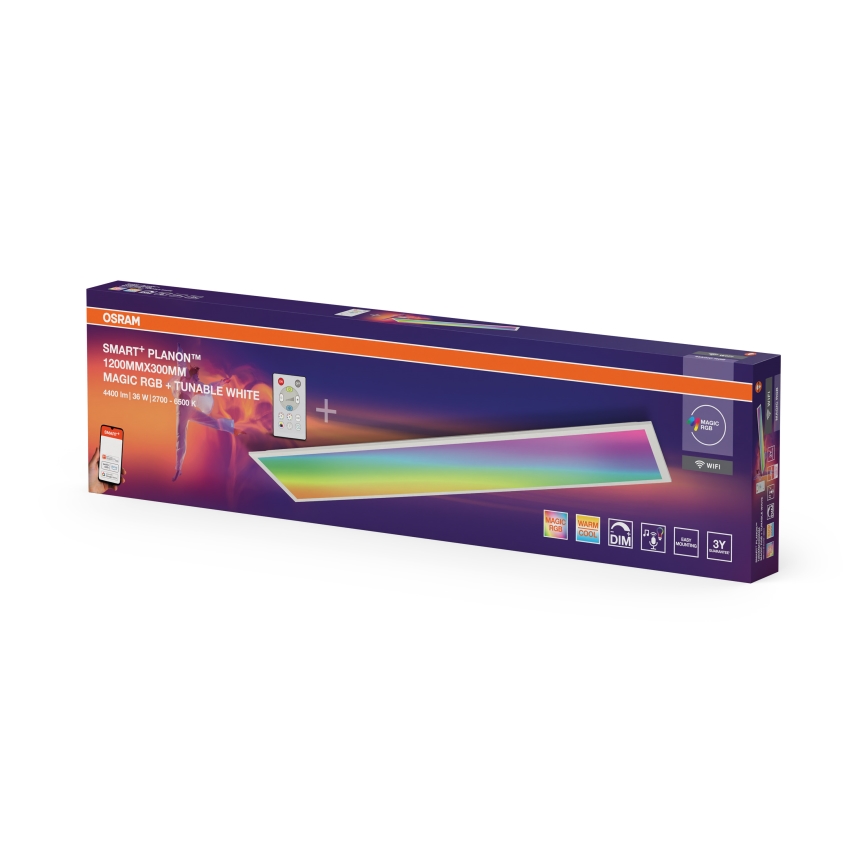 Osram - Plafonnier LED RGBW dimmable SMART+ MAGIC LED/36W/230V 2700-6500K Wi-Fi + télécommande