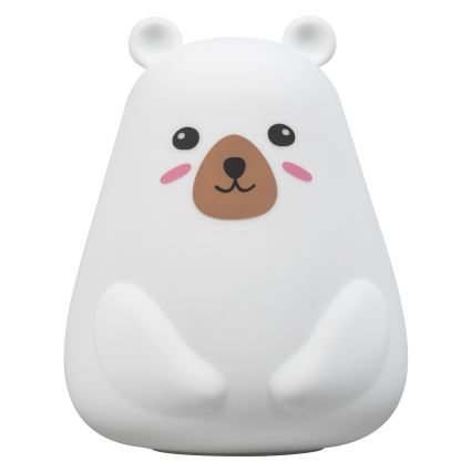 Osram - LED RGBW Lampe tactile dimmable pour enfants NIGHTLUX BEAR LED/0,7W/3,7V 1200 mAh blanche