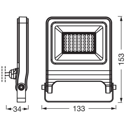 Osram - LED-schijnwerper ENDURA LED/30W/230V 4000K IP65