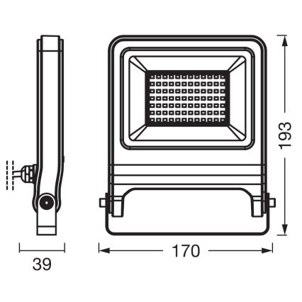 Osram - LED-schijnwerper ENDURA LED/50W/230V 4000K IP65