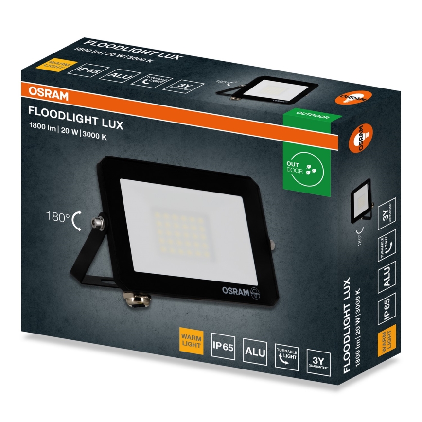 Osram - LED-schijnwerper FLOODLIGHT LED/20W/230V 3000K IP65
