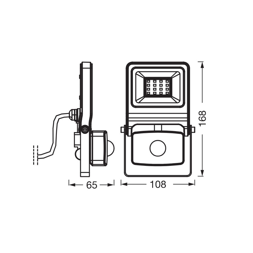 Osram - LED-schijnwerper met sensor ENDURA LED/10W/230V 3000K IP44
