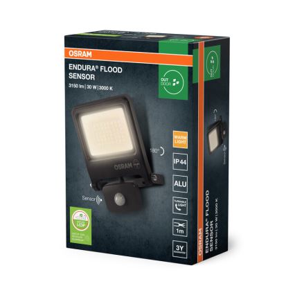 Osram - LED-schijnwerper met sensor ENDURA LED/30W/230V 3000K IP44