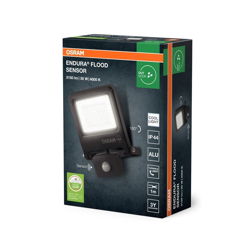 Osram - LED-schijnwerper met sensor ENDURA LED/30W/230V IP44
