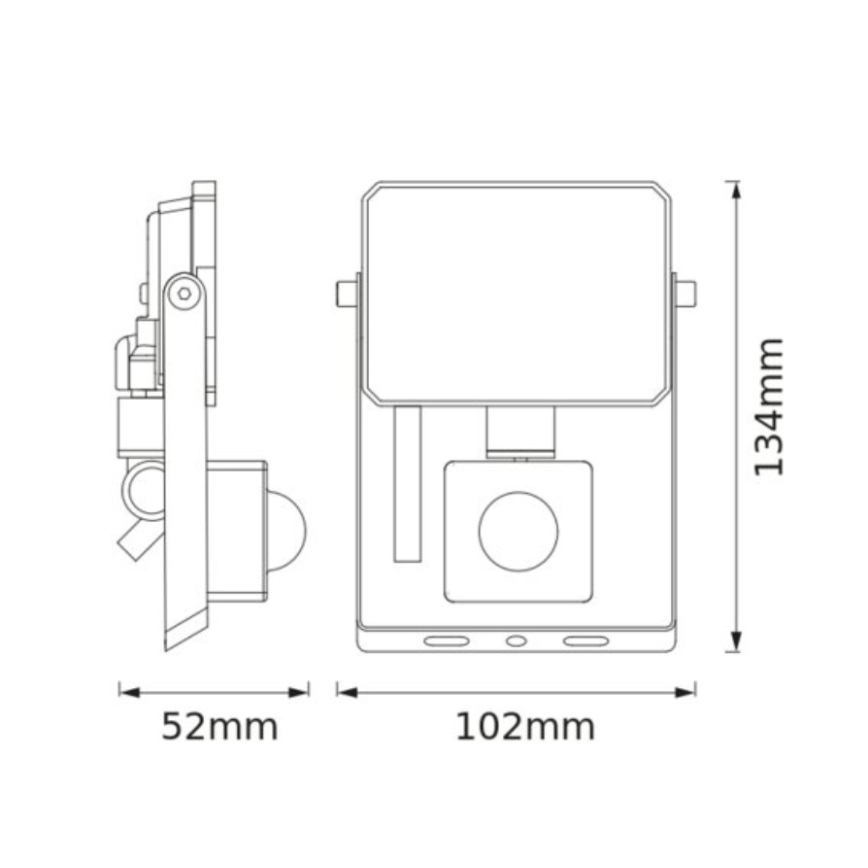 Osram - LED-schijnwerper met sensor FLOODLIGHT LED/10W/230V 3000K IP65