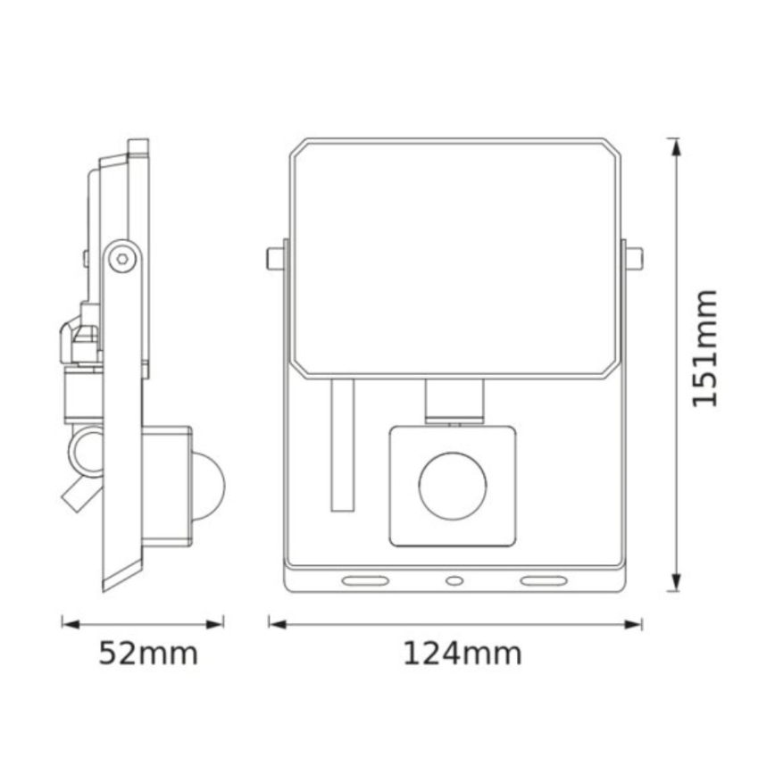 Osram - LED-schijnwerper met sensor FLOODLIGHT LED/20W/230V 4000K IP65