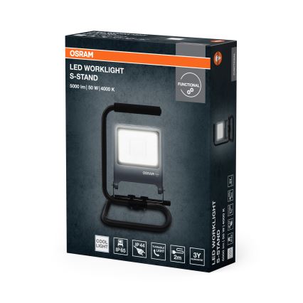 Osram - LED-schijnwerper met statief S-STAND LED/50W/230V 4000K IP65 antraciet