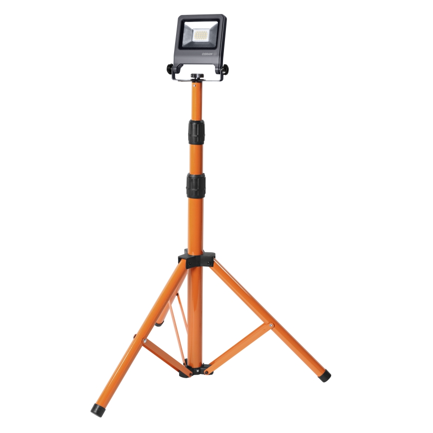 Osram - LED-schijnwerper met statief TRIPOD LED/20W/230V 4000K IP65 oranje
