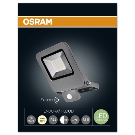 twee weken kern subtiel Osram - LED Schijnwerper voor buiten met sensor ENDURA LED/50W/240V IP44 |  Lumimania