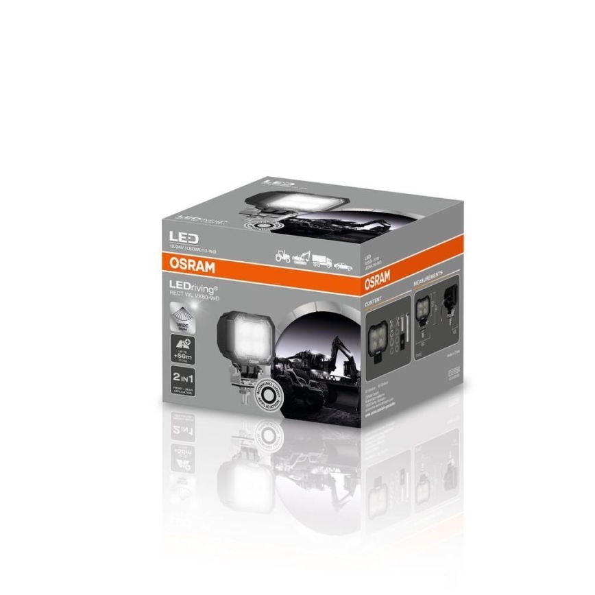 Osram - LED-spotlamp voor auto's RECT WL VX80-WD LED/17W/12/24V IP69 6000K