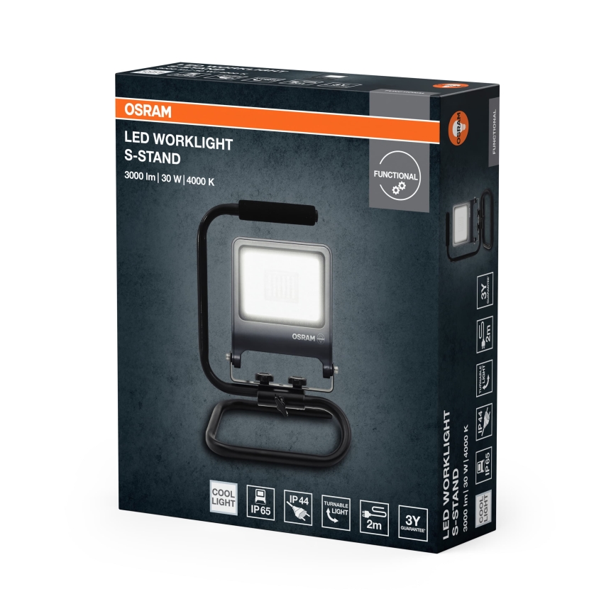 Osram - LED-straler met montagebeugel S-STAND LED/30W/230V 4000K IP65 antraciet