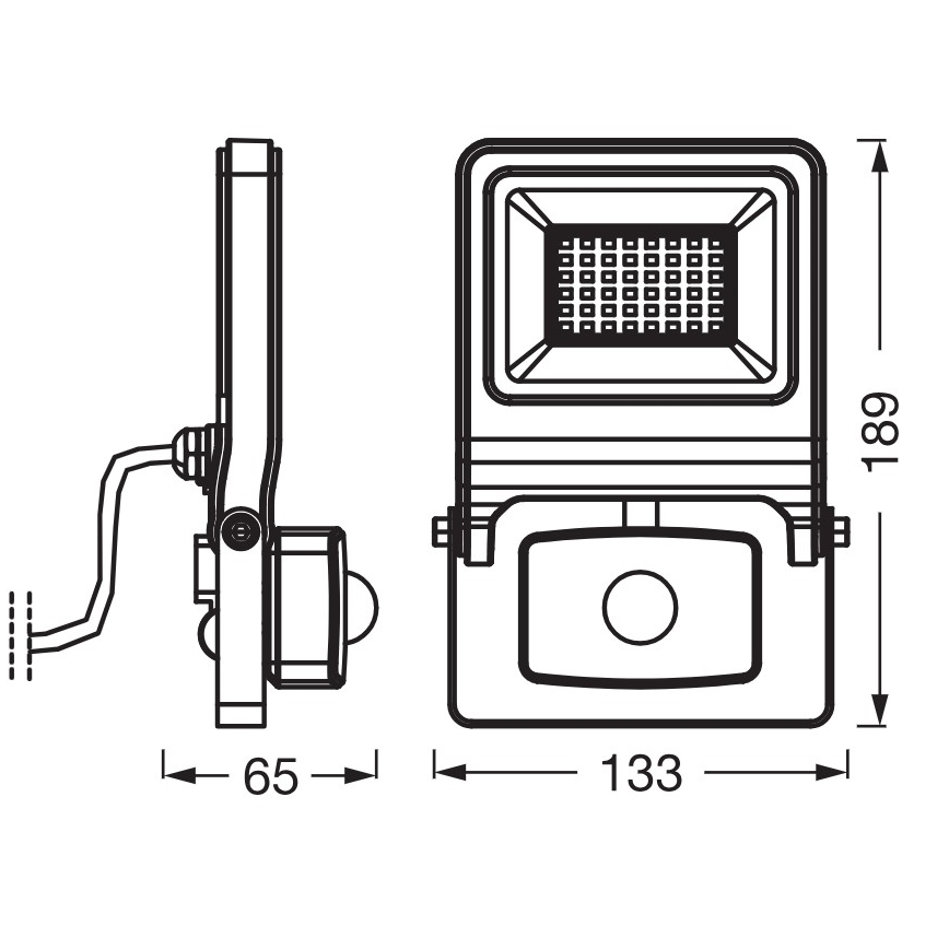 Osram - LED-straler met sensor ENDURA LED/30W/230V 3000K IP44