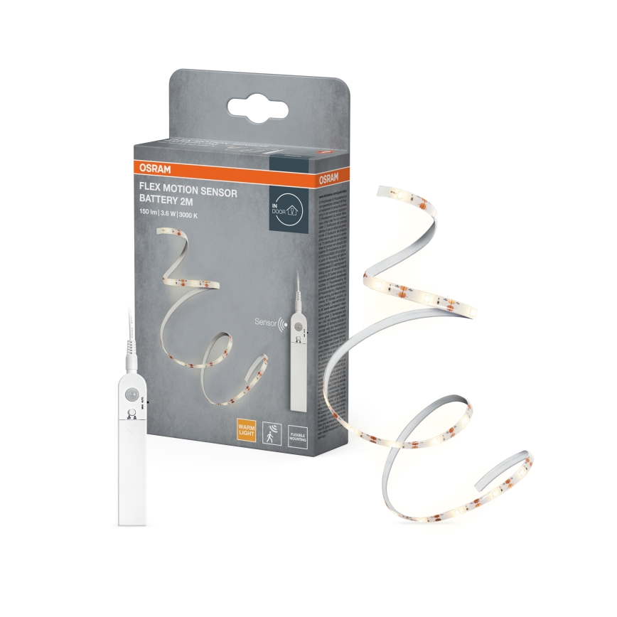 Osram - LED-strip met bewegingssensor FLEX 2m LED/3,6W/4xAA