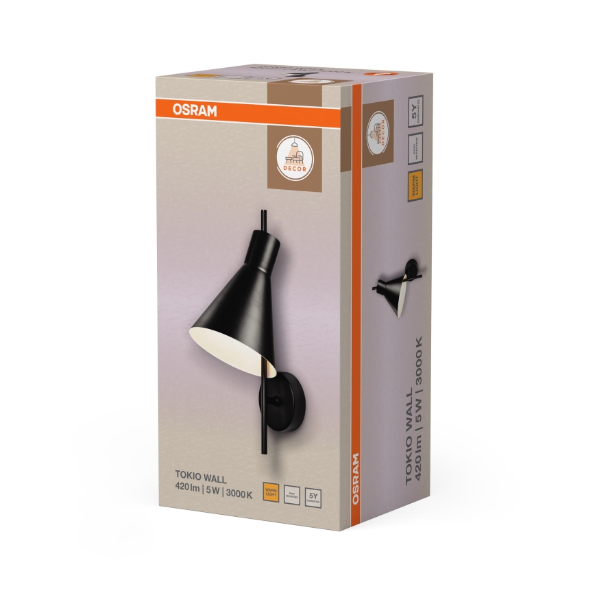 Osram - LED wandlamp DECOR TOKIO LED/5W/230V zwart