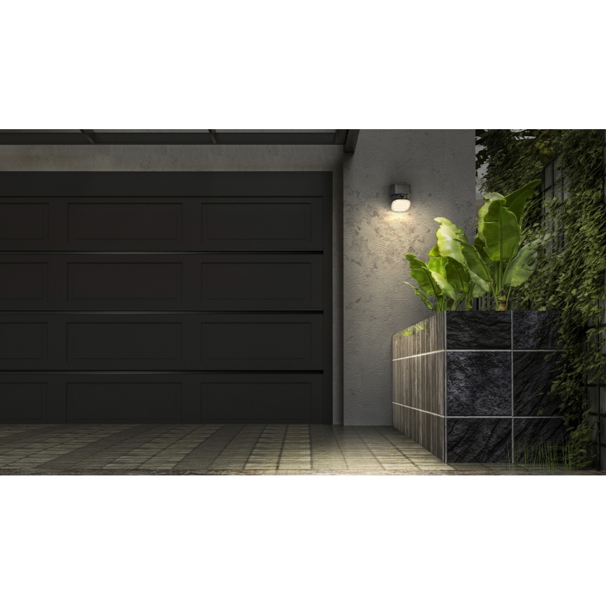Osram - LED zonne-wandlamp met sensor ENDURA STYLE LED/10,3W/4,2V 2000 mAh IP54 antraciet