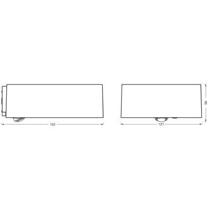 Osram - Dimbare zonne-LED muurlamp met sensor ENDURA STYLE LED/10,7W/4,2V 2000 mAh IP65 antraciet