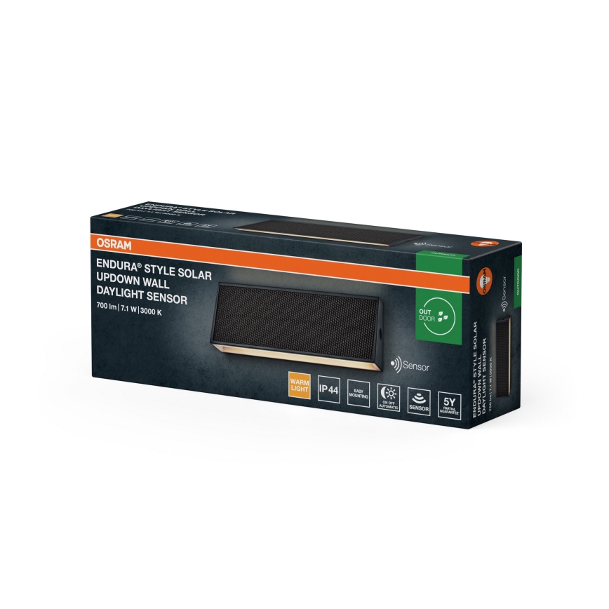 Osram - Dimbare LED zonne-wandlamp ENDURA STYLE LED/7,1W/4,2V 2000 mAh IP44 antraciet