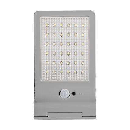 Osram - LED zonne-wandlamp met sensor DOORLED LED/3W/3,3V 2000 mAh IP44 zilver