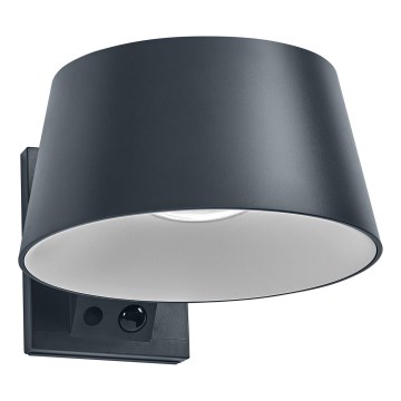 Osram - LED zonnewandlamp met sensor ENDURA STYLE LED/10,1W/4,2V 2000 mAh IP54 antraciet