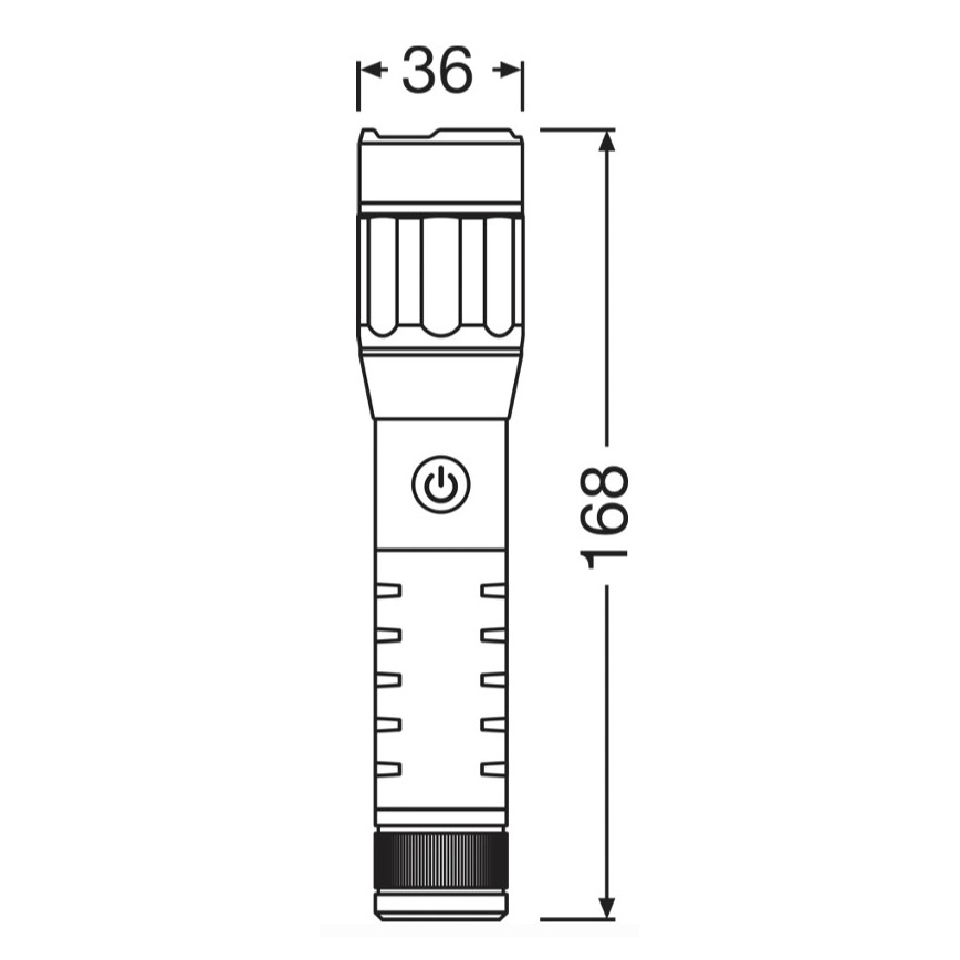 Osram - Dimbare oplaadbare LED-zaklamp LEDINSPECT PRO TORCH 500 LED/6W/3,7V 2200 mAh IP44