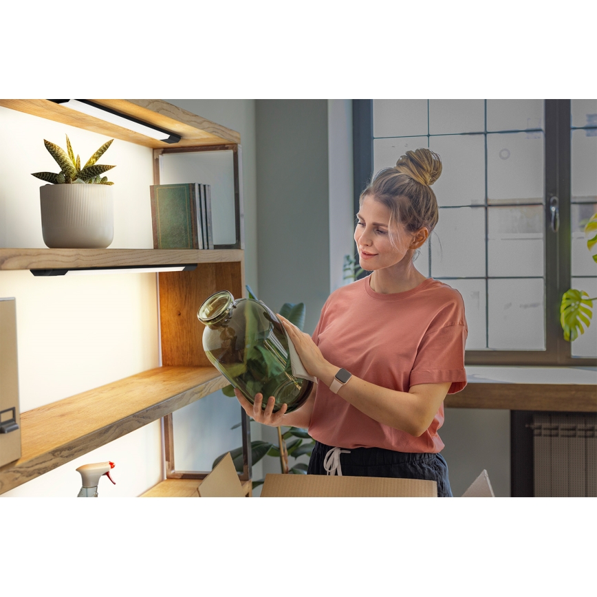 Osram - Dimbare LED-onderbouwarmatuur met bewegingssensor LINEAR EDGE LED/8W/230V 3000/4000/6500K 50 cm zwart