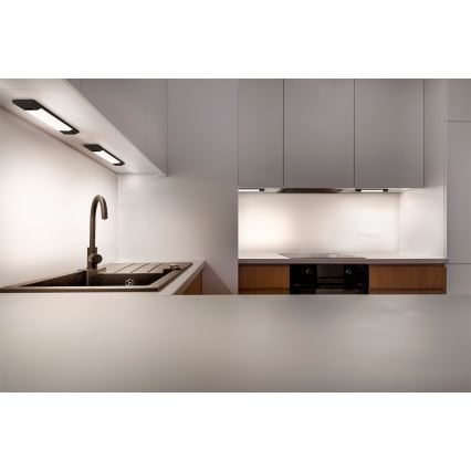 Osram - LINEAR EDGE LED dimbare onderbouwlamp met bewegingssensor, 4W, 230V, 3000/4000/6500K, 30 cm, zwart