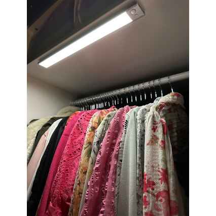 Osram - LED onderbouwlamp met bewegings- en schemersensor LINEAR LED/3,2W/3,7V 500 mAh 3000/4000/6500K 40 cm grijs