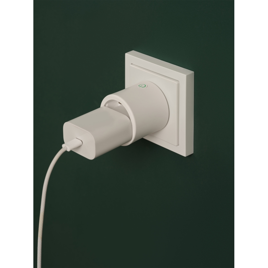 Osram - Lot de 2 prises connectées SMART+ MATTER SCHUKO 2300W/230V/10A Wi-Fi blanches