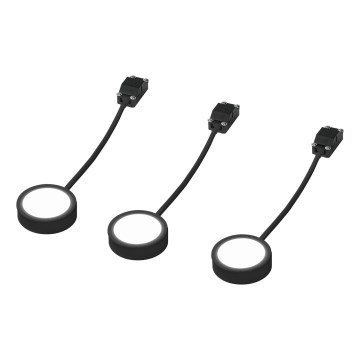 Osram - Lot de 3 luminaires LED sous-meuble UNDERCABINET LED/3W/230V 3000K noir