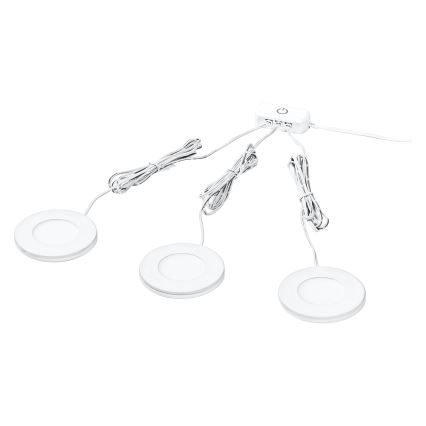 Osram - Lot de 3 luminaires LED sous-meuble UNDERCABINET LED/8,5W/230V 3000K blanc