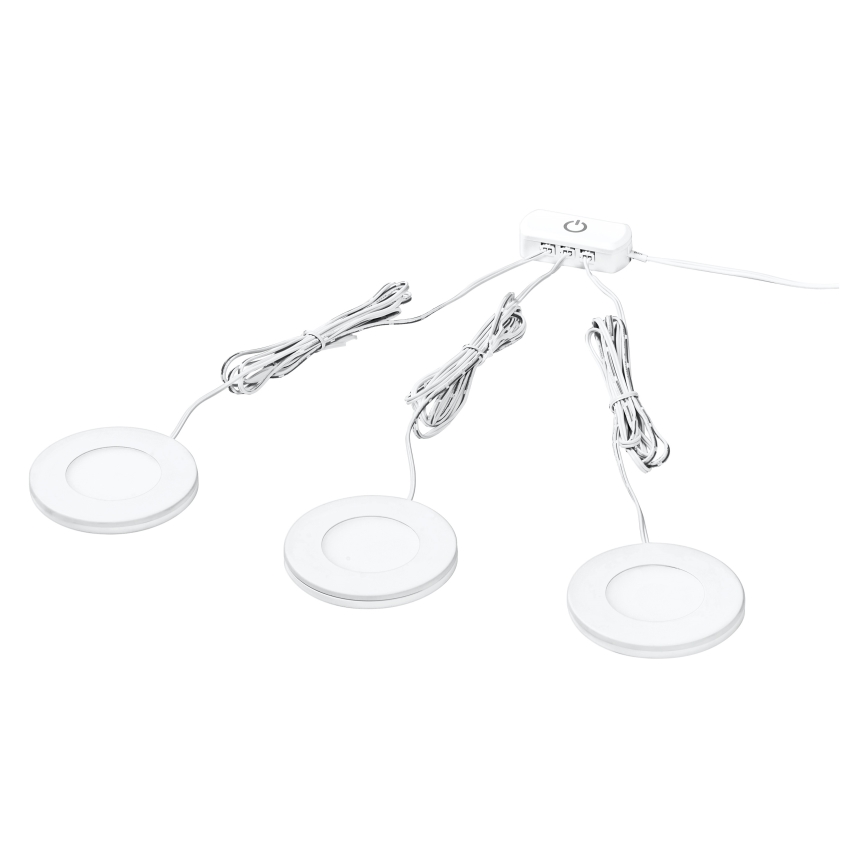 Osram - Lot de 3 luminaires LED sous-meuble UNDERCABINET LED/8,5W/230V 3000K blanc