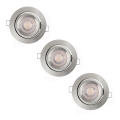 Osram - Lot de 3 spots LED encastrables dimmables LED/4,9W/230V