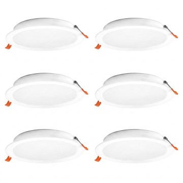 Osram - Lot de 6 luminaires encastrés LED ESSENTIAL LED/18W/230V 4000K Ø 22 cm blancs