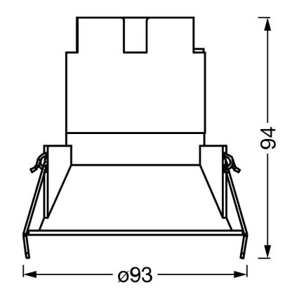Osram - Spot encastré LED SPOT TWIST LED/10W/230V 4000K Ø 9,3 cm blanc/argenté