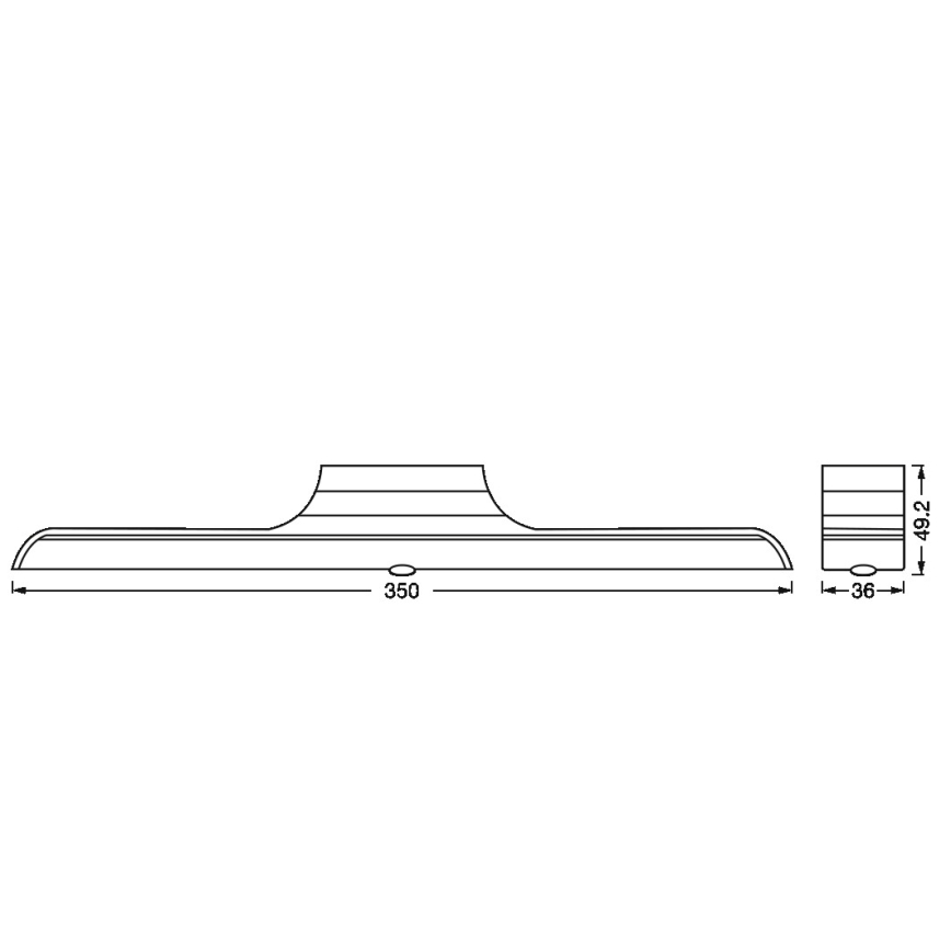 Osram - Luminaire LED sous-meuble dimmable avec capteur de mouvement et capteur crépusculaire LINEAR LED/5W/3,7V 2200 mAh 3000K 35 cm blanc
