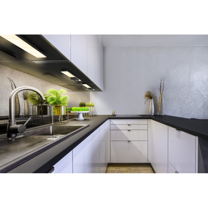 Osram - Éclairage LED sous-meuble dimmable avec prises intégrées UNDERCABINET LED/10W/230V 3000K 54,8 cm noir