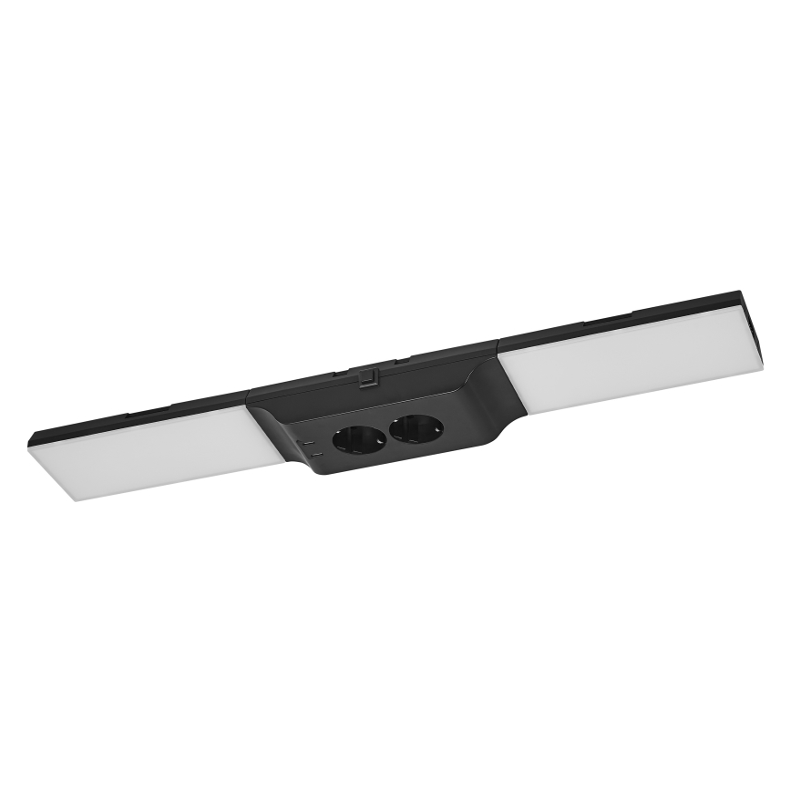 Osram - Éclairage LED sous-meuble dimmable avec prises intégrées UNDERCABINET LED/10W/230V 3000K 54,8 cm noir