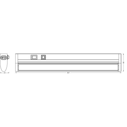 Osram - Luminaire LED sous-meuble dimmable LINEAR TURN LED/6W/230V 3000/4000/6500K 35 cm blanc