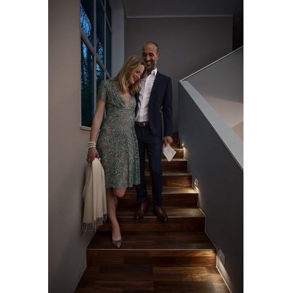 Osram - Luminaire d'escalier LED avec détecteur NIGHTLUX LED/0,25 W/3xAAA IP54 blanc