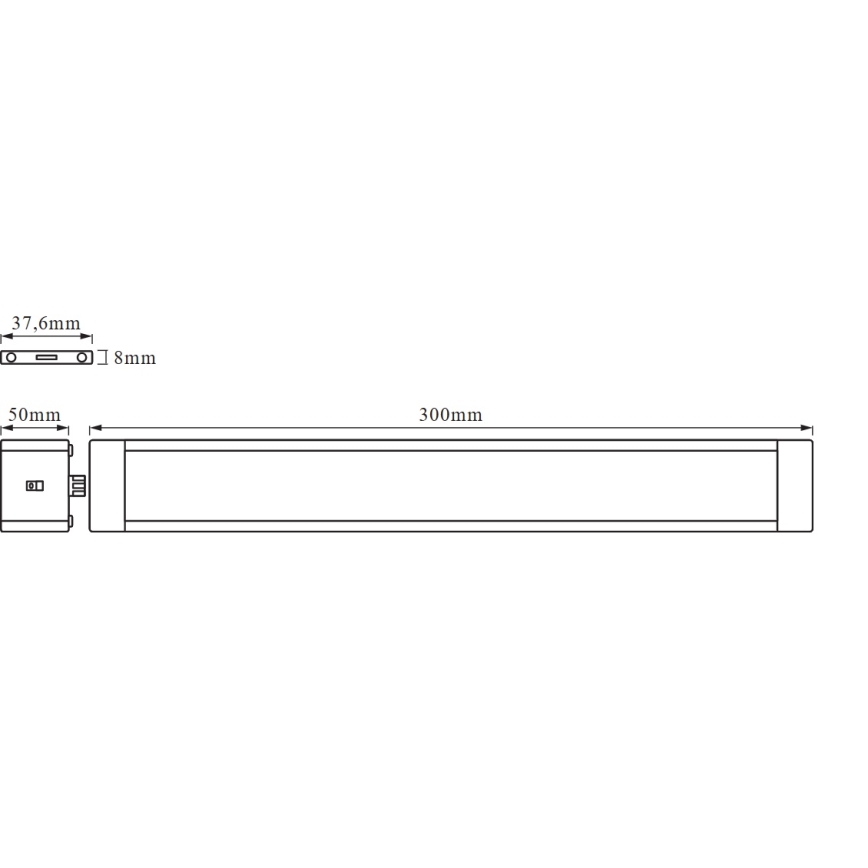 Osram - luminaire LED dimmable sous-meuble avec capteur de mouvement CABINET LED/6W/230V 3000K 30 cm blanc