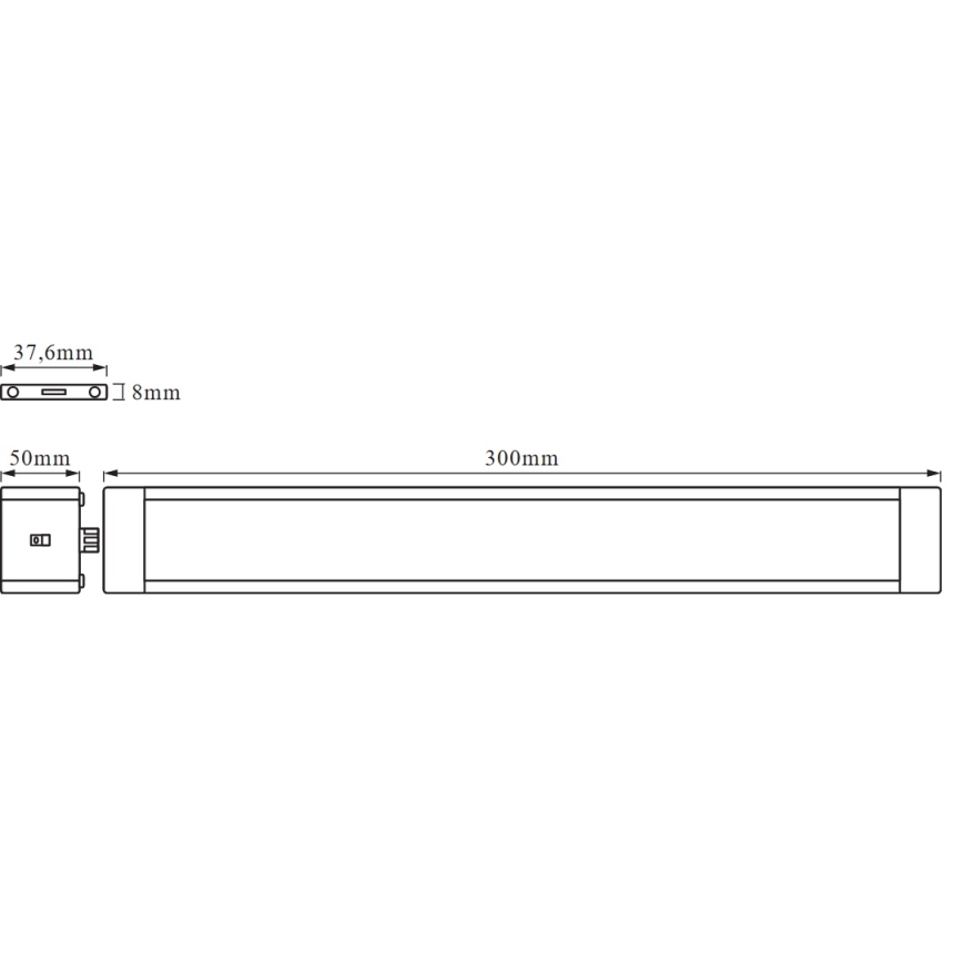 Osram - Luminaire LED sous-meuble dimmable avec détecteur de mouvement CABINET LED/11W/230V 3000K 30 cm blanc