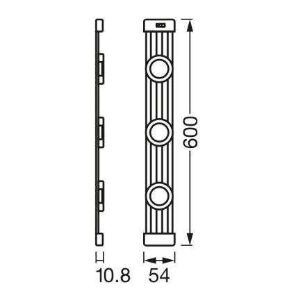 Osram - Luminaire LED dimmable pour dessous d'armoire avec détecteur de mouvement LINEAR MAGNET LED/9,5W/230V 4000K 60 cm blanc