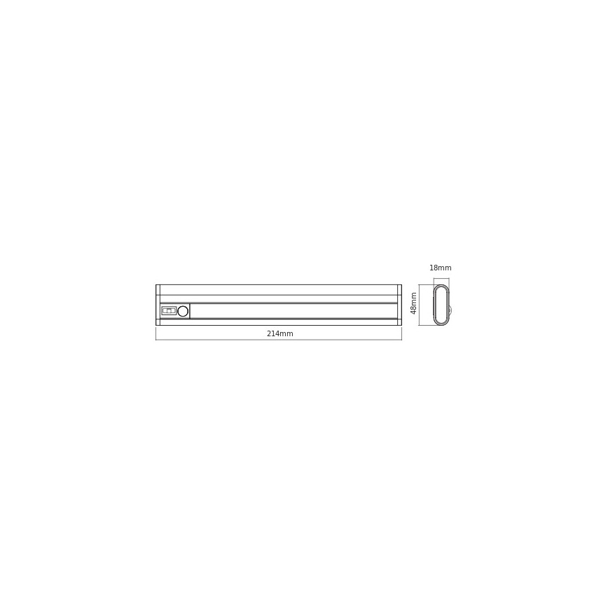 Osram - Luminaire LED sous-meuble avec détecteur de mouvement et capteur crépusculaire LINEARLED LED/1,9W/6V 4xAA 4000K 21,4 cm blanc