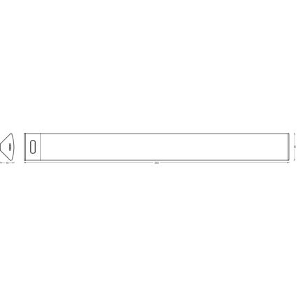 Osram - Luminaire LED dimmable sous-meuble avec détecteur de mouvement LINEAR ANGLE LED/5W/230V 3000/4000/6500K 35 cm blanc