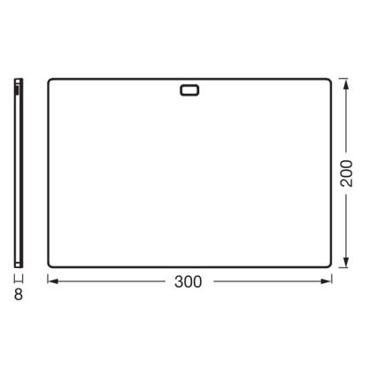 Osram - Luminaire LED dimmable pour sous-meuble avec détecteur de mouvement UNDERCABINET LED/7,5W/230V 3000/4000/6500K 20x30 cm noir
