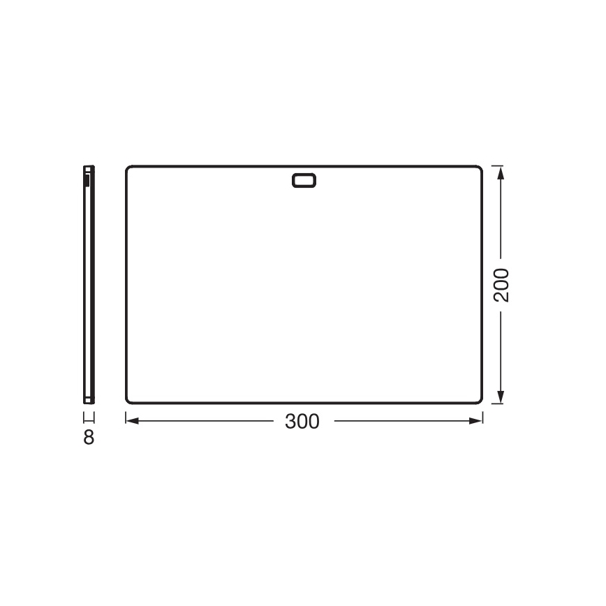 Osram - Luminaire LED dimmable pour sous-meuble avec détecteur de mouvement UNDERCABINET LED/7,5W/230V 3000/4000/6500K 20x30 cm noir