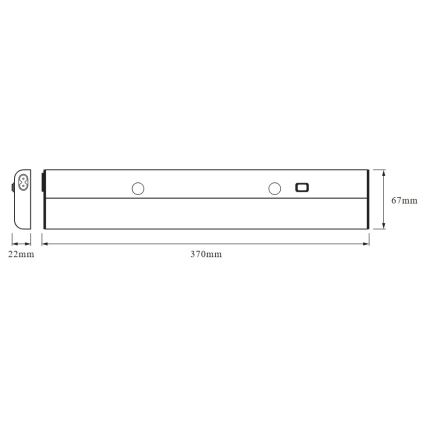 Osram - Luminaire LED sous-meuble LINEAR LED/6W/230V 3000K 37 cm argenté