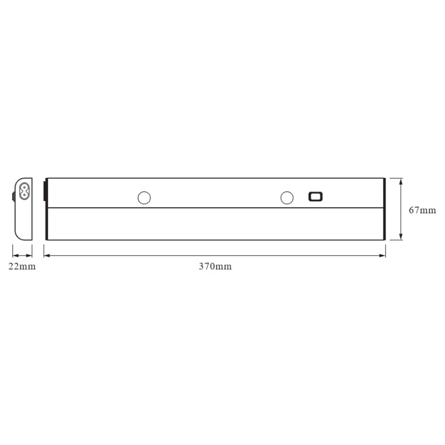 Osram - Luminaire LED sous-meuble LINEAR LED/6W/230V 3000K 37 cm argenté