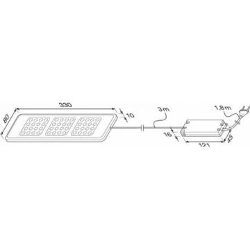 Osram - Luminaire LED sous meubles de cuisine DOMINO 3xLED/4W/230V