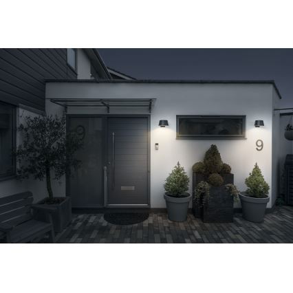 Osram - Applique murale solaire LED avec capteur ENDURA STYLE LED/10,1W/4,2V 2000 mAh IP54 anthracite